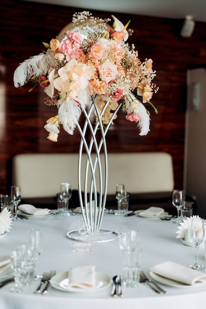 Wedding decor with natural elements