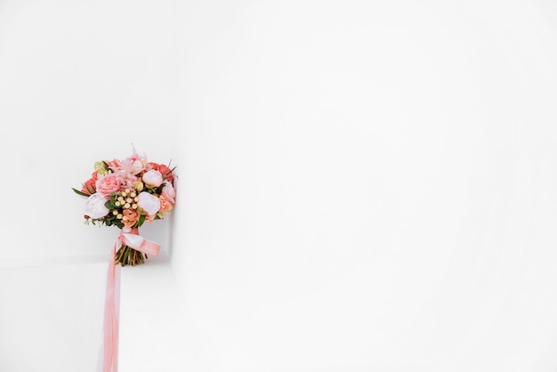 Wedding flowers, bridal bouquet closeup.