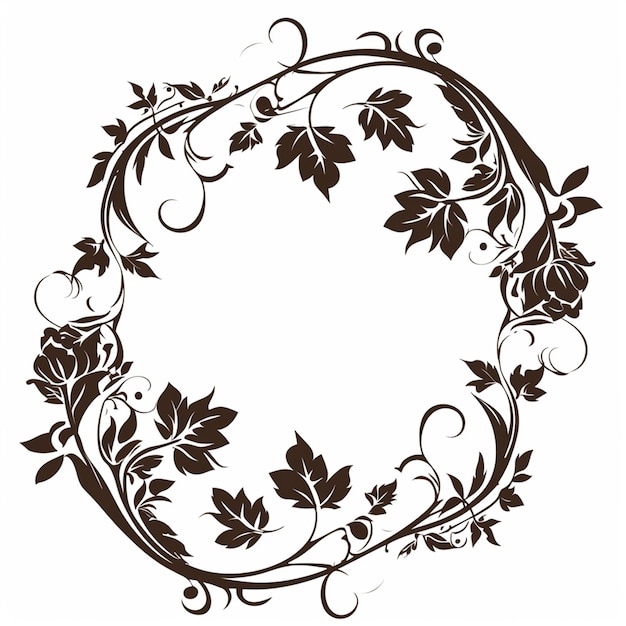 Wedding frame vector logo isolated on background