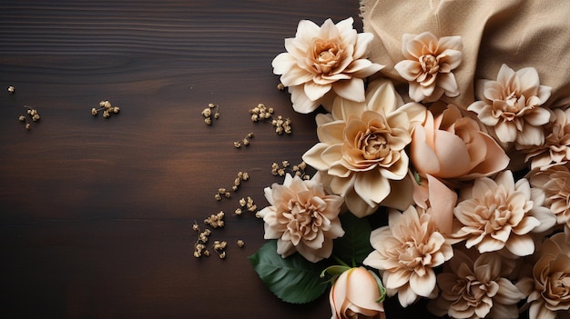 wedding invitation flower HD 8K wallpaper Stock Photographic Image