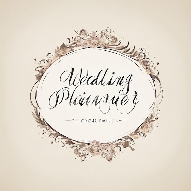 Photo wedding planner logo