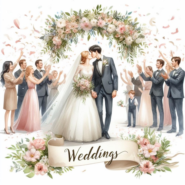 Photo weddings illustration