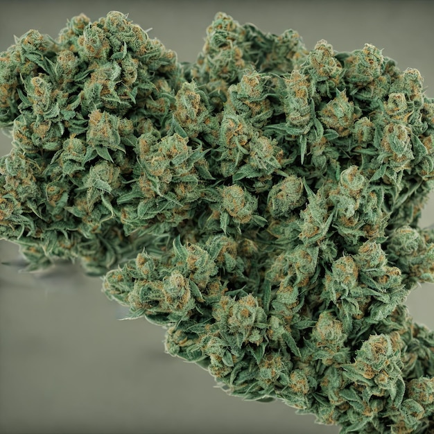 Weed, cannabis closeup view