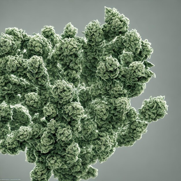 Weed, cannabis closeup view