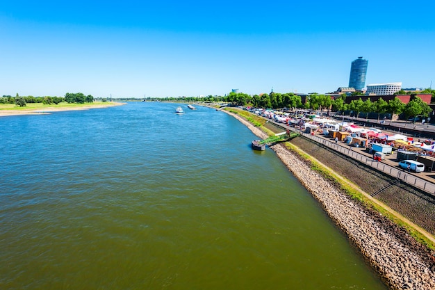 Weekend food market in Dusseldorf