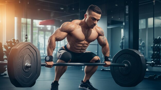 Weightlifting at the Gym