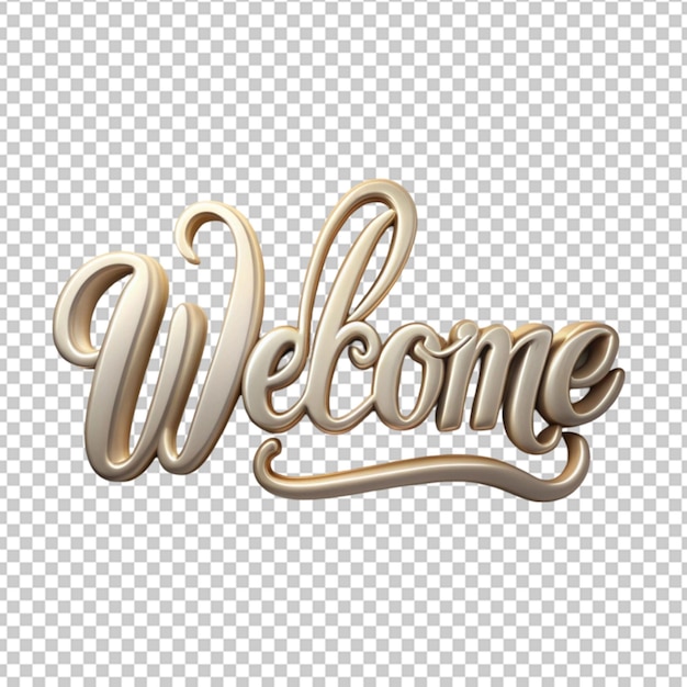 Welcome 3d text