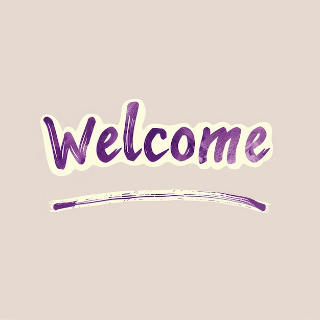 Welcome graphic design background greeting simple elegance