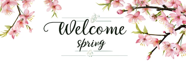 Welcome Spring Positive lifestyle concept