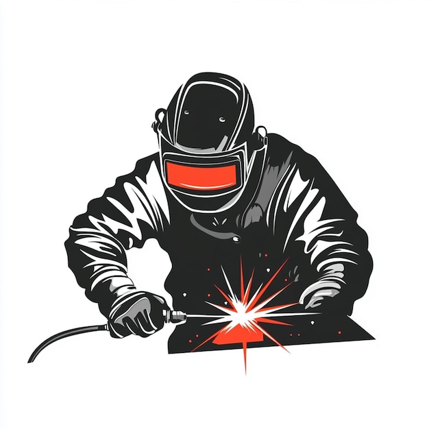 Welding Image logo design Vector Image Isolated on white background