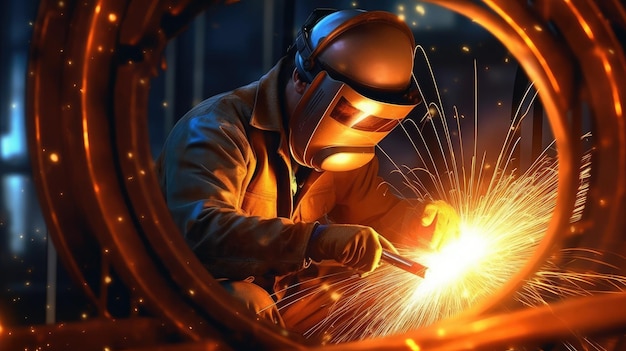 welding welder industry worker metal steel work factory industrial manufacturing construct