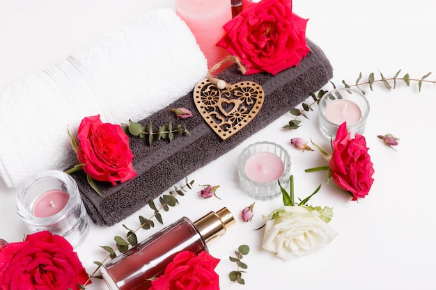 Wellness decoration Spa concept in Valentine's Day