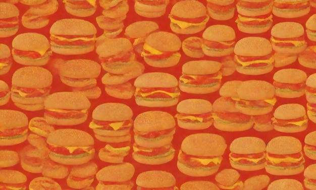 Photo wendys inspired vector pattern burgers fries frosty icons