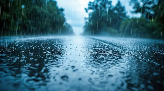 Wet raining background