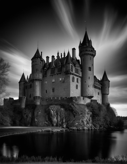 Photo wethplat photography castle black and white