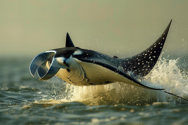 Photo a whale with a tag that says  shark