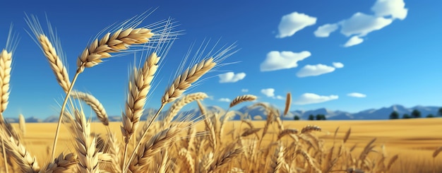 wheat field AI generated