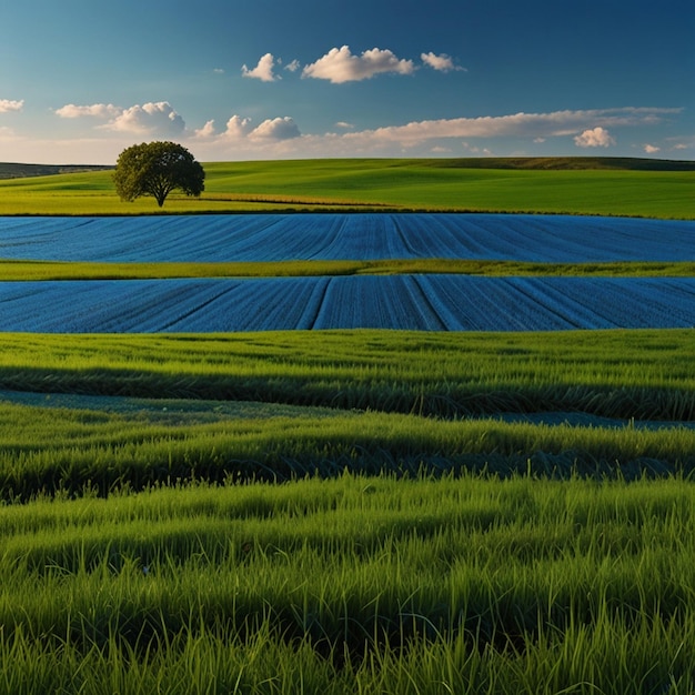 Wheat field in summer