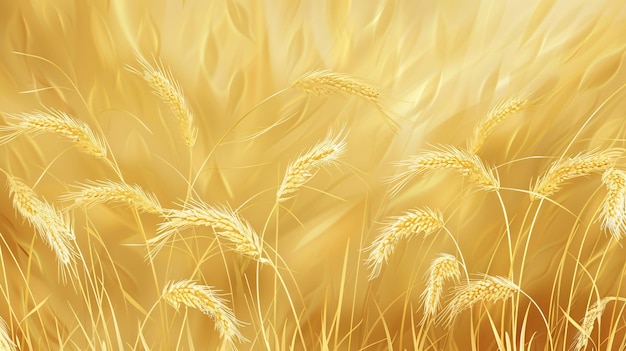 wheat field with a golden background