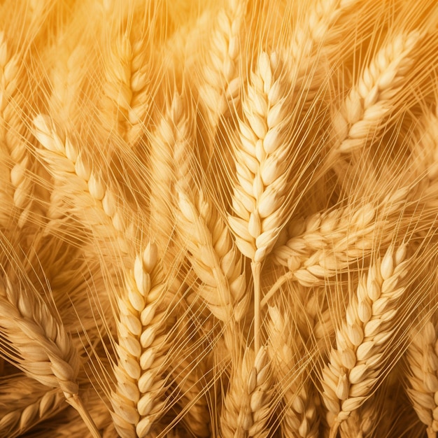 a wheat field with a golden wheat background