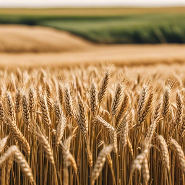 Photo a wheat field with the word wheat in the middle