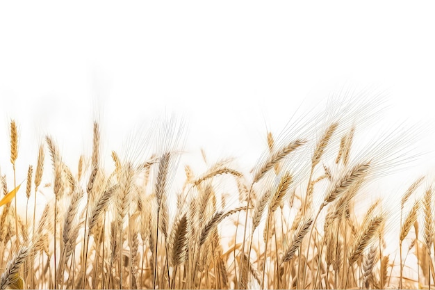 Wheat on a white background