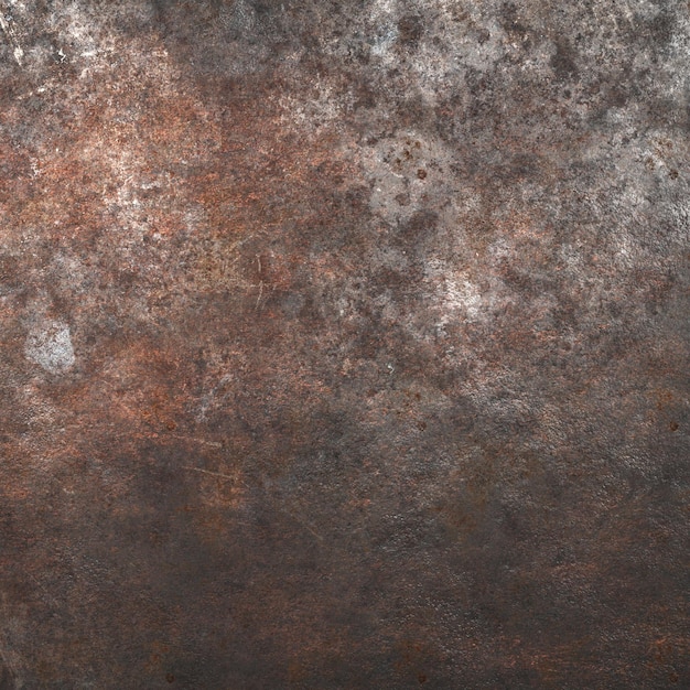 Photo wheathered rust and scratched steel texture background 3d illustration