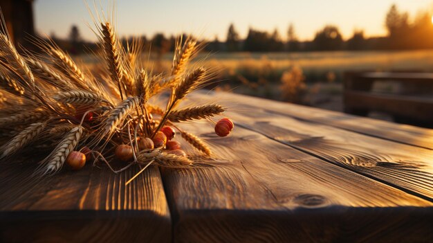 Wheats on the table Generative Ai