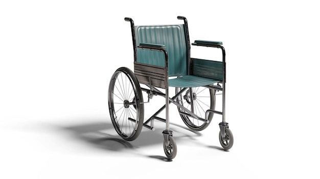 Wheelchair isolated  transport chair in case of illness injury or disability medical support