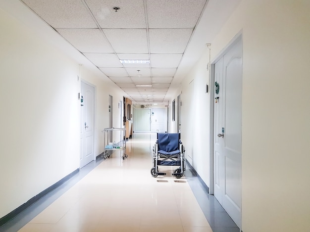 Wheelchair seating in a hospital