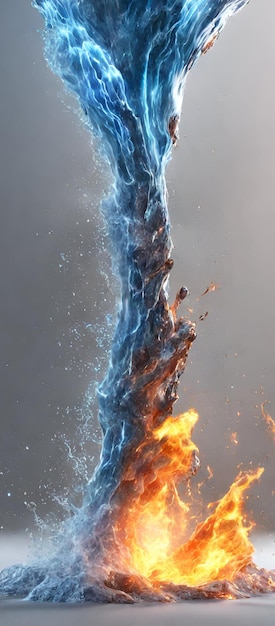 When fire and water work together to become a powerful storm jpg images for phone wallpaper