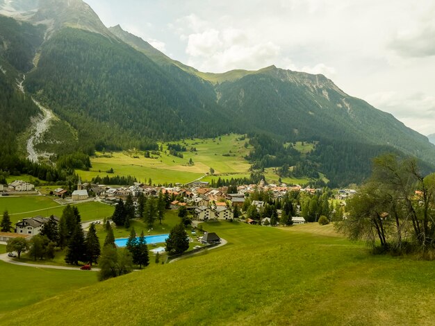 While driving through the UNESCO area on the Bernina Express Switzerland