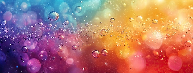 Photo 39 a whimsical abstract composition featuring multicolored bubbles against a gradient backdrop the design includes twinkling stars and whimsical hearts with vibrant splashes and soft clouds