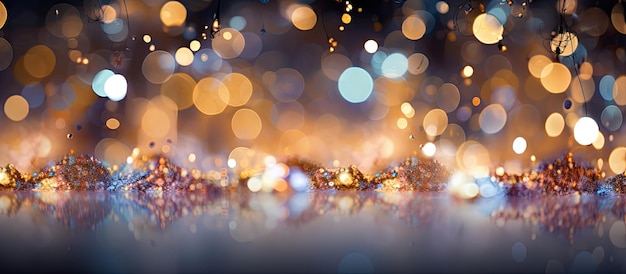 whimsical bokeh wonderland abstract background with dazzling display of glitter lights