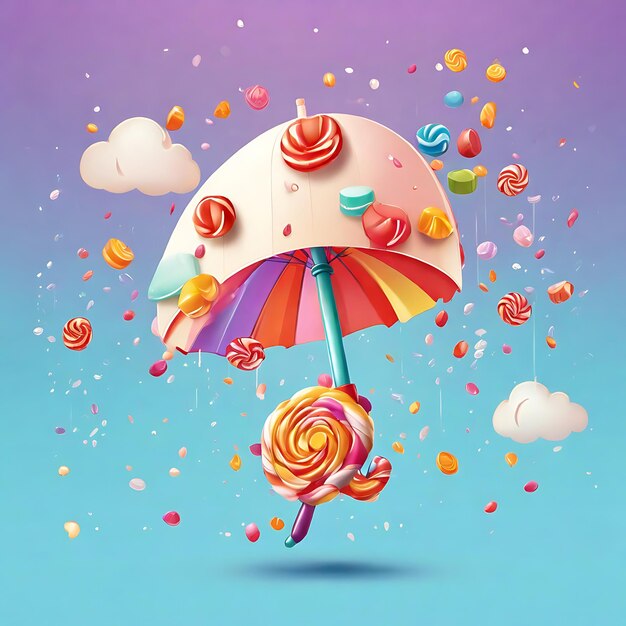 Whimsical Candy Rain