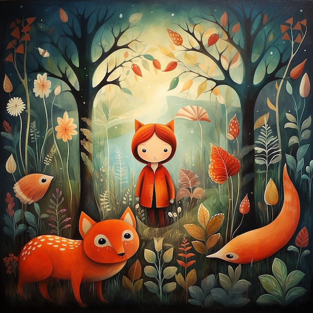 Whimsical Children's Book Illustration Amanda Clark's Artistic Delight in Vibrant Minimalistic Pale