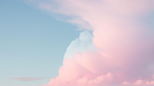 Photo whimsical cotton candy sky