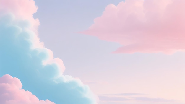 Whimsical Cotton Candy Sky