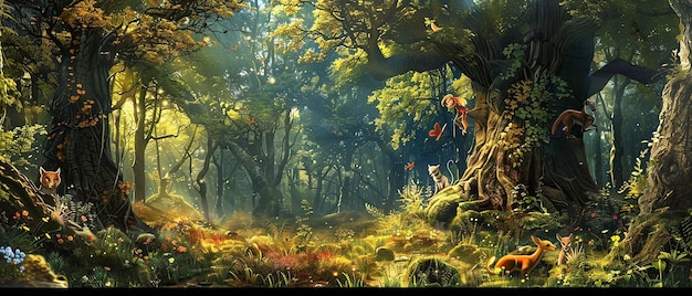 Whimsical Fantastical Forest A Tale of Enchantment