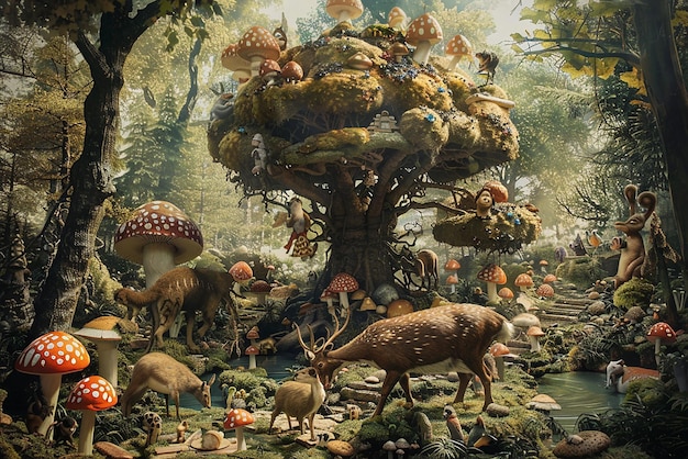 Whimsical Fantastical Forest A Tale of Enchantment