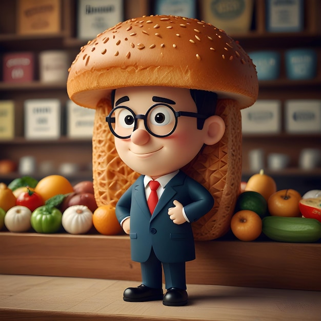 Whimsical Food Cartoon Illustrations for Your Design Projects