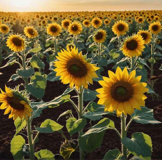 Whimsical Sunflower Patch