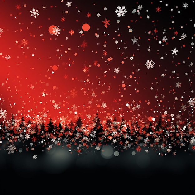 A Whimsical Winter Wonderland with Glowing Lights Sparkling Snow Ai generated