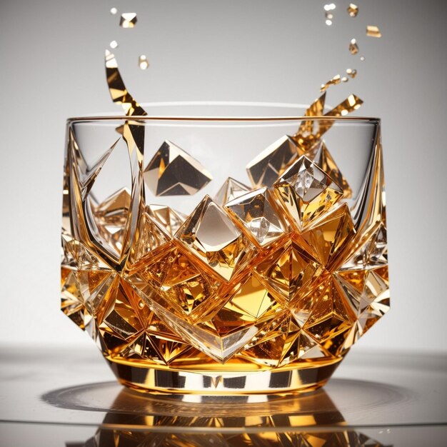 Whiskey Glass with Whiskey