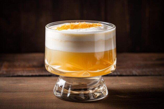 Photo whiskey sour with a lemon garnish cocktail photos1112jpg