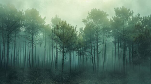 Photo whispers of the pine forest ai generated