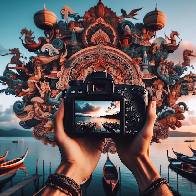 Photo whispers of wanderlust capturing the essence of travel