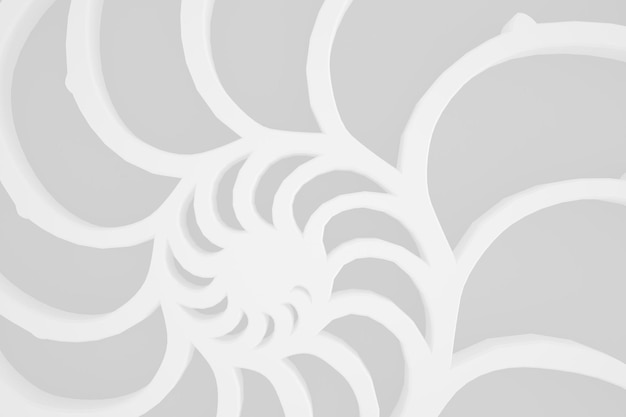 White 3D biomorphic background