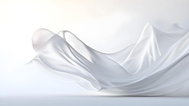 white 3d waves design an abstract background