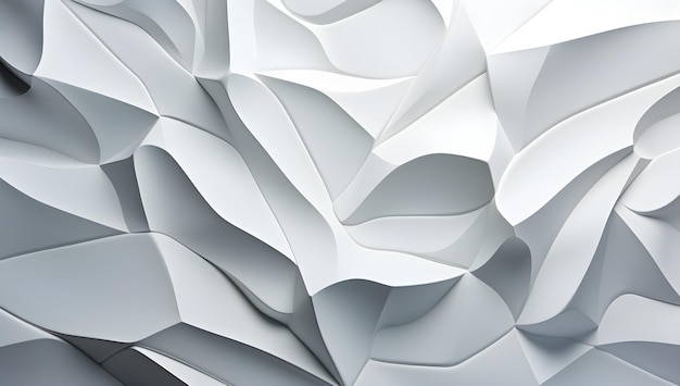 white abstract 3d background with abstract shapes